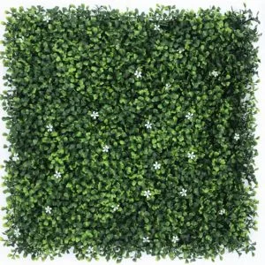 Künstlicher vertikaler Garten Buchsbaum Weiße Blume