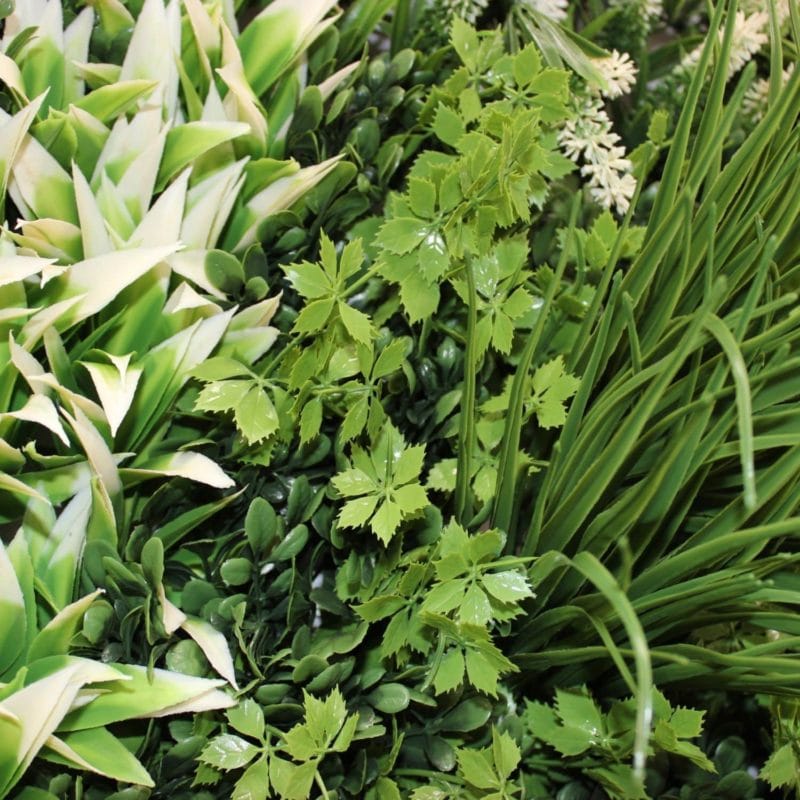 Jardín Vertical Artificial Green River en detalle