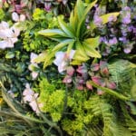 Jardín vertical artificial Indiana en detalle