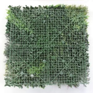 Vertikaler Garten künstliche Farbe Federrückseite