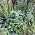 White Winter artificial vertical garden detail