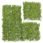 Artificial vertical garden, golden fern, plaques
