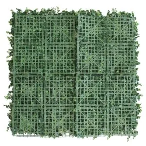 Vertikaler Garten mit Eukalyptus-Rückwand