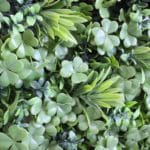 Jardín Vertical Artificial Subtropical en detalle