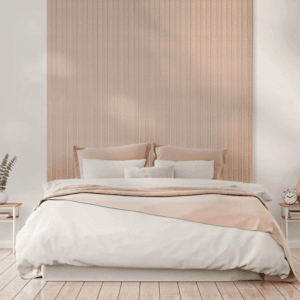 Schlafzimmer mit Verne Beige Panel
