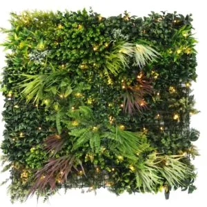 Jardim Vertical Colorido Primavera com Luzes 100 x 100 cm