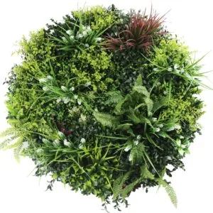 Runder Vertikalgarten Vollmond mit Rahmen 75 cm