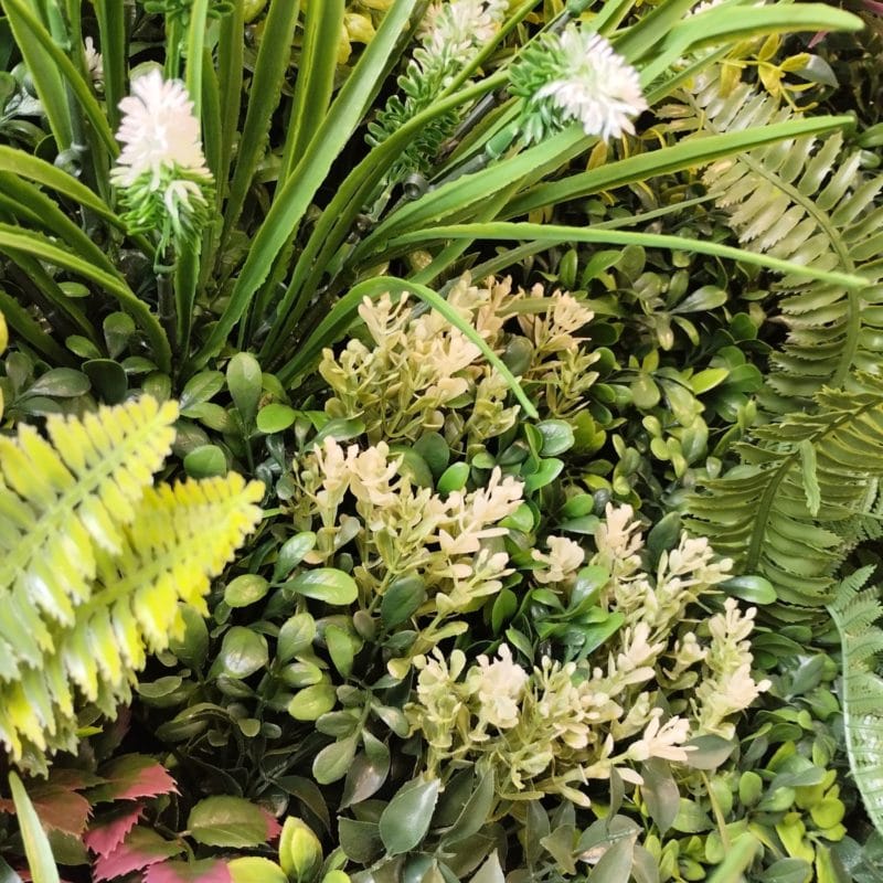 Jardín Vertical Artificial Full Moon Frame en detalle