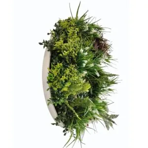 Vertikaler Garten mit Vollmondrahmen