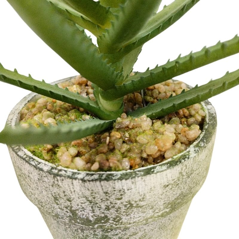 Maceta aloe vera artificial
