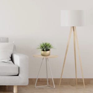 Decoración con arbusto de hierba artificial