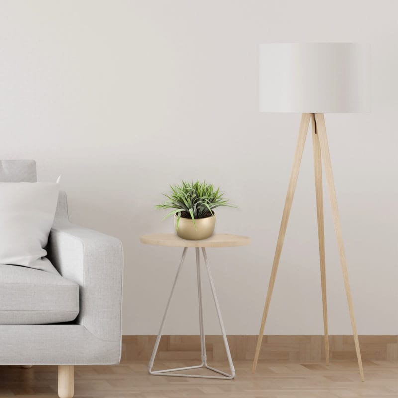 Decoración con arbusto de hierba artificial