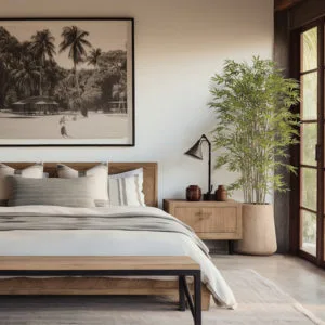 Decoración con bambú artificial deluxe