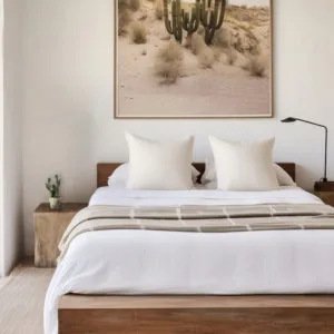 Decoración con cactus plano