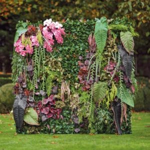 Decoración con hoja de anthurium