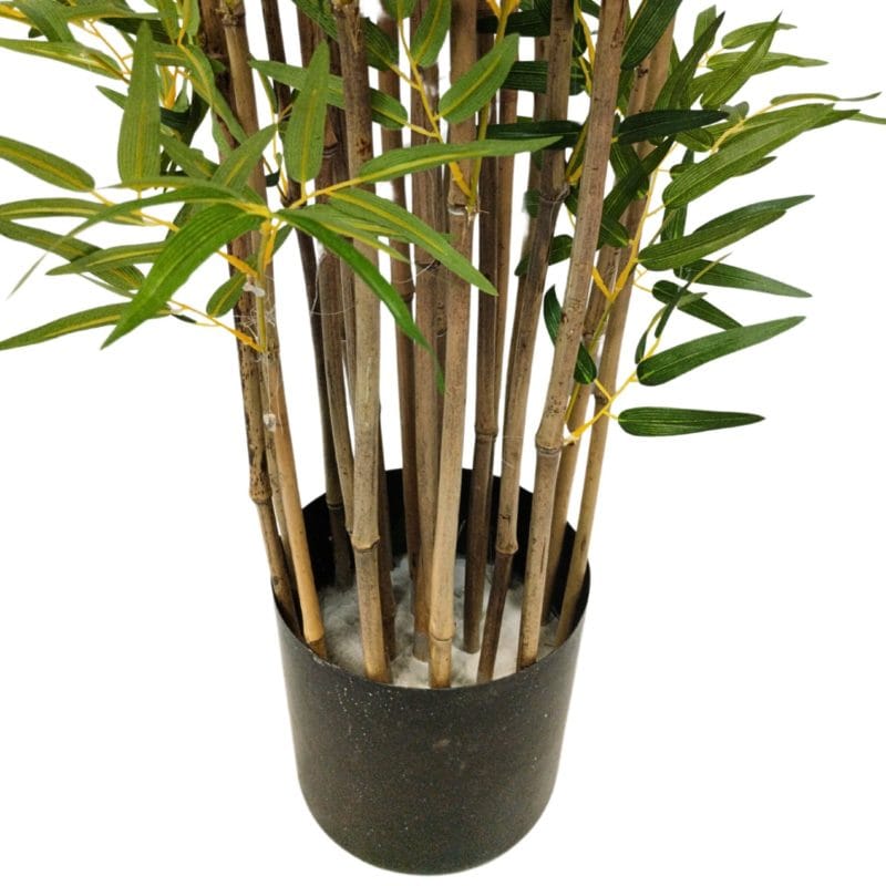 Maceta bambú deluxe artificial