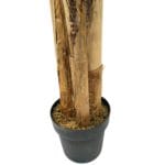 Vaso e tronco de bananeira artificiais
