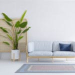 Decoration with artificial strelitzia