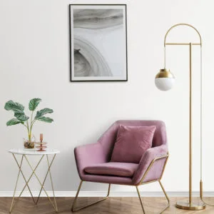 Decoración con planta artificial calatea 35 cm