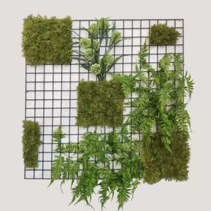 Exemple de décoration avec un treillis décoratif en acier galvanisé