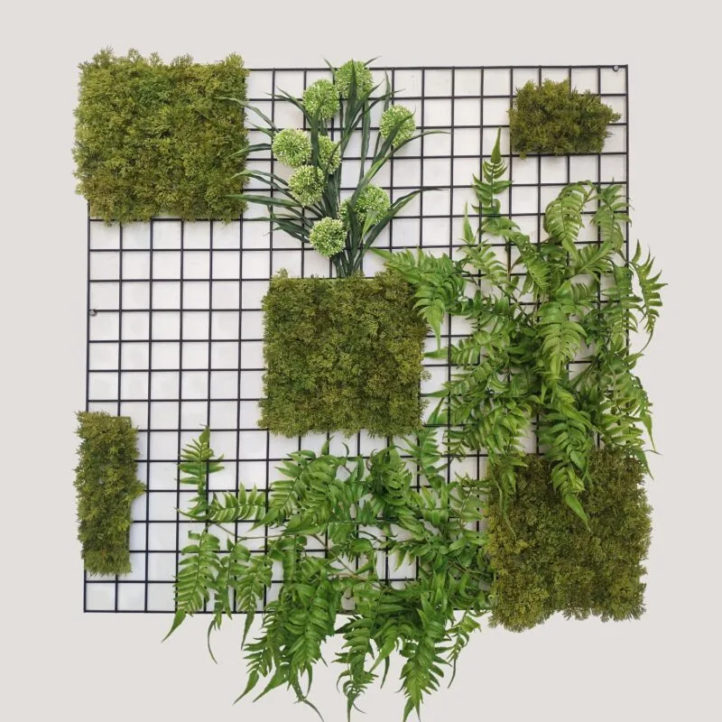 Ejemplo de decoración con malla decorativa de acero galvanizado