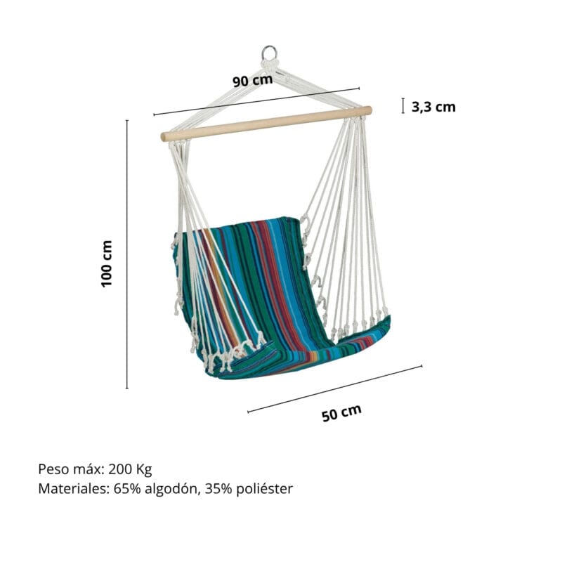 Medidas Silla Colgante Sidney
