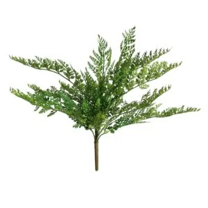 Ramo di felce Rumohra artificiale ignifugo, 32 cm